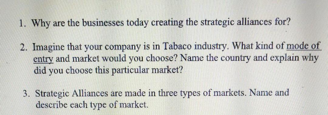 1. Why are the businesses today creating the