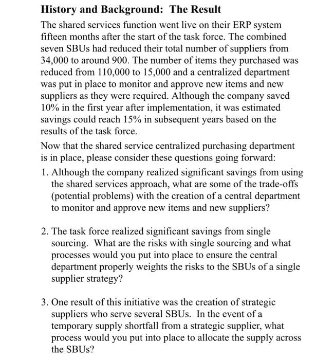 Part 1, The task force realized significant