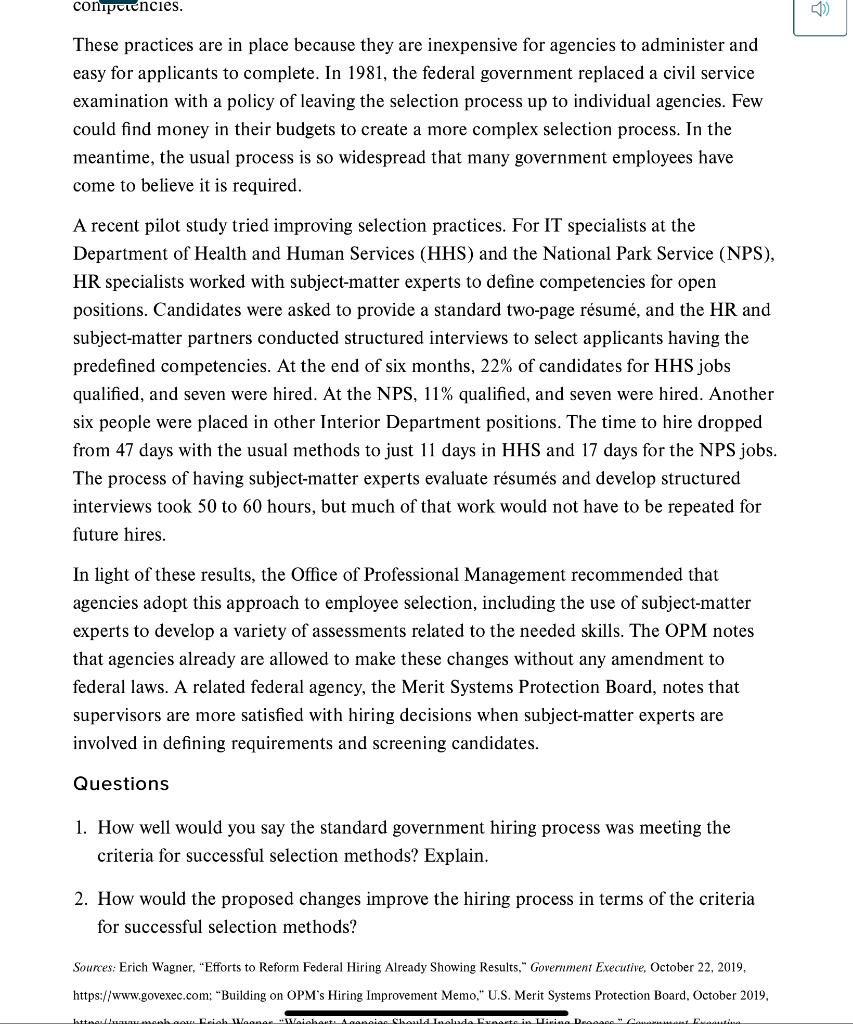 answer the two questions (1) MANAGING TALENT