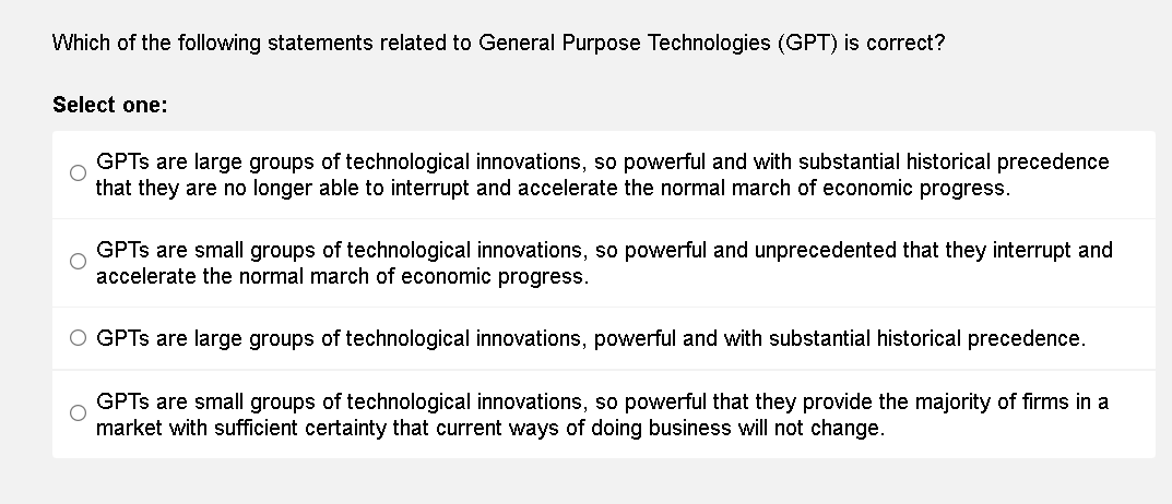 Which of the following statements related to