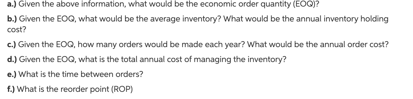 Joe Henry's machine shop uses 2,460 brackets