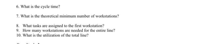 Case Study 2 A company is setting up an assembly