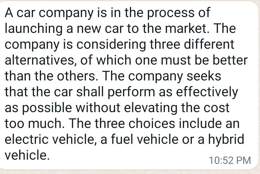 I'm not sure how to do a risk cube on this and