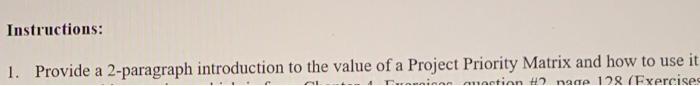 Instructions: 1. Provide a 2-paragraph