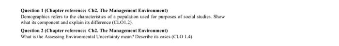 fundamentals of management ! Question 1 (Chapter