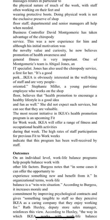 CASE STUDY: Discussion Question: If you aee the