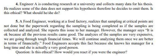 4. Engineer A is conducting research at a