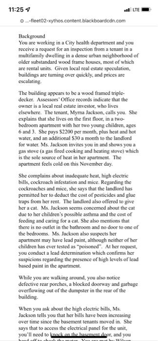 List three (3) code violations. No additional