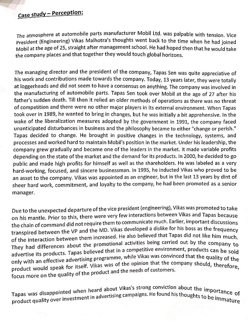 PLEASE QUESTION 1 CASE STUDY ALL 4 POINT QUESTION