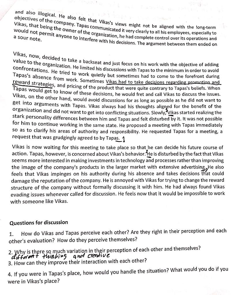 PLEASE QUESTION 1 CASE STUDY ALL 4 POINT QUESTION