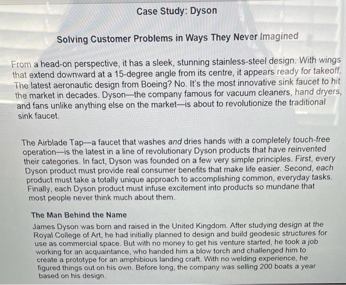 Case Study: Dyson Solving Customer Problems in