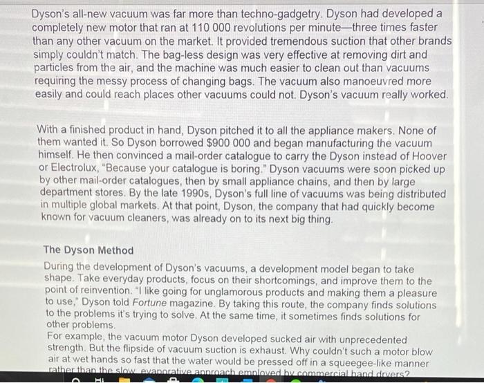 Case Study: Dyson Solving Customer Problems in