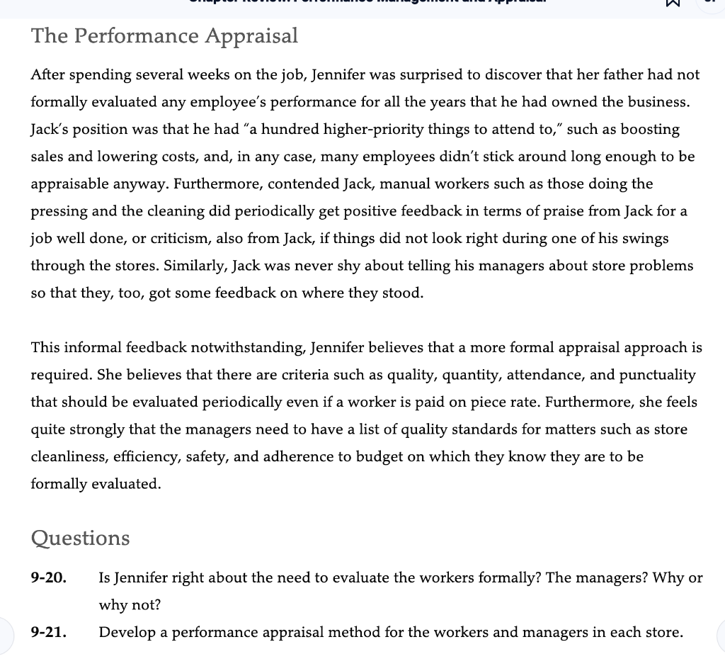 If you could please answer 9-20 and 9-21 with