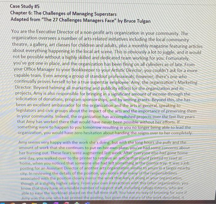 these are the 3 questions Case Study #5 Chapter