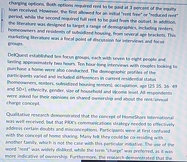 1. Was it a problem or opportunity that PRX