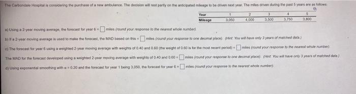 a. b. c. d. + 3,050 2 4,000 4 1750 The Carbondale