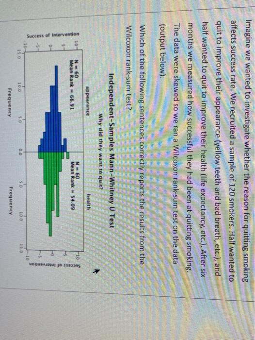 Imagine we wanted to investigate whether the