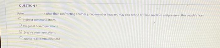 conflict of management QUESTION 1 Using rather