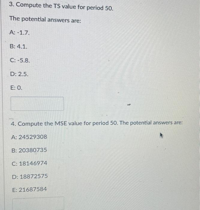 Given the attached data. Answer the following