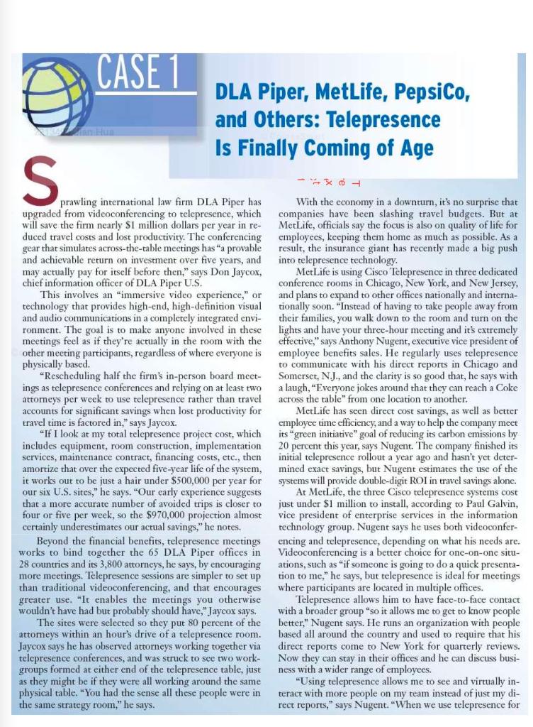 read the case and answer question Do you think