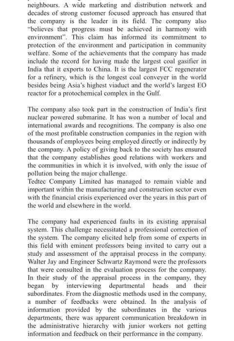 the solution should be based on the case above