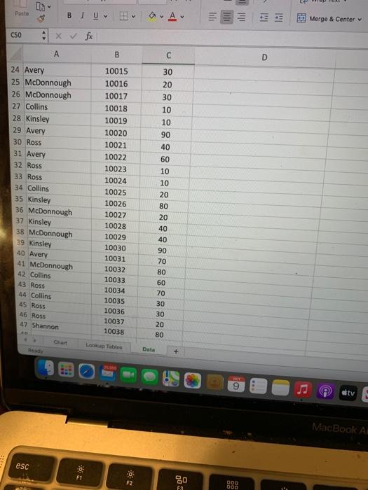 its an excel lab , data X G H A D 8 European