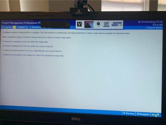 Time Remaining 227:16 56 of 130 A Flag for Review