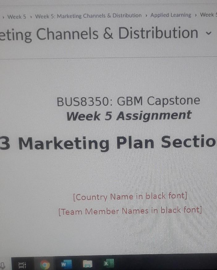 week 5 assignment of global business management