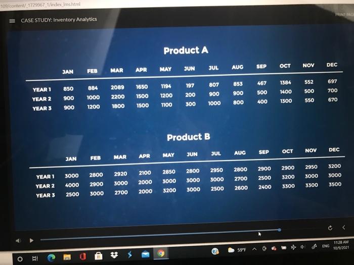 determind the forecast for year 4 for both