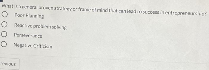 What is a general proven strategy or frame of