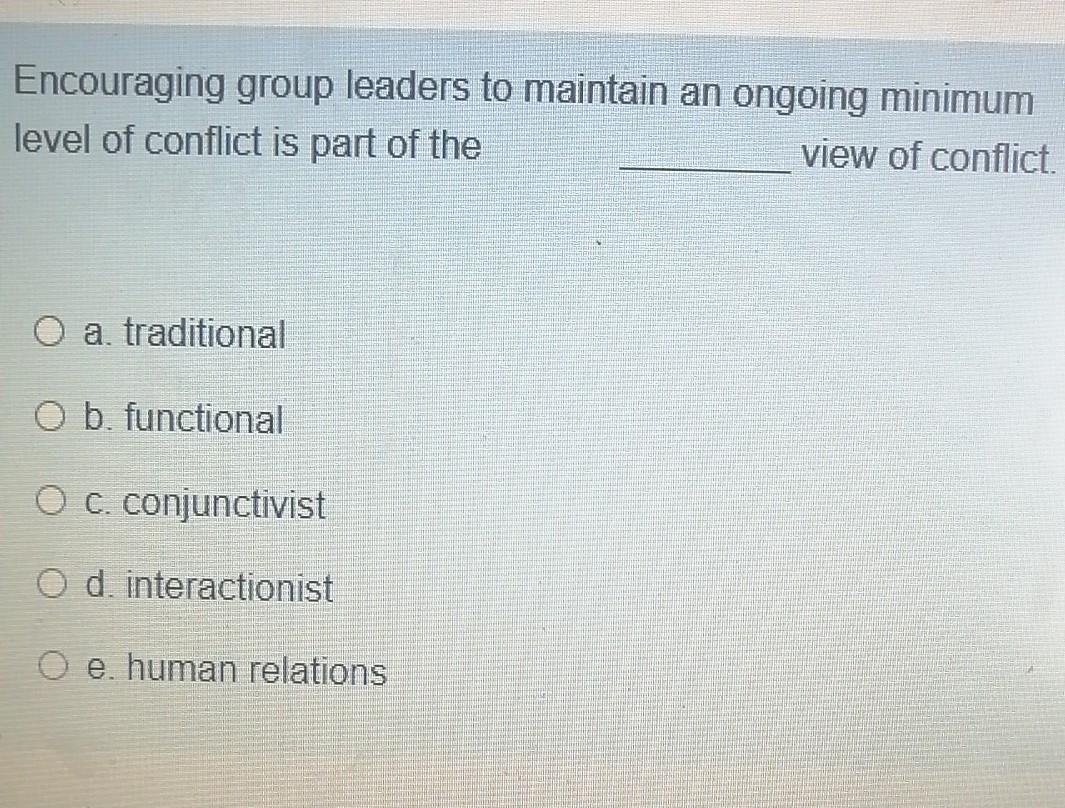 Encouraging group leaders to maintain an ongoing
