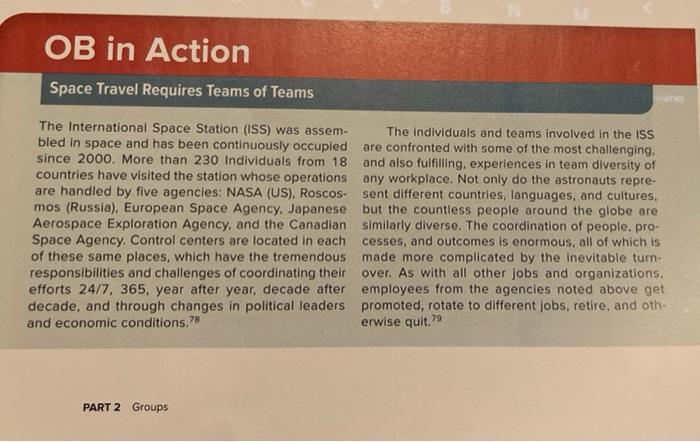 - Read OB In Action: Space Travel Requires Teams