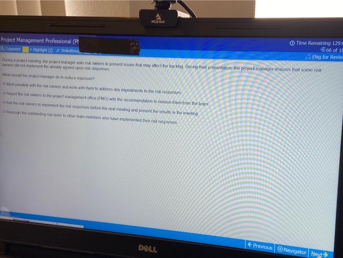 NEXIGO Time Remaining 129:4 Project Management