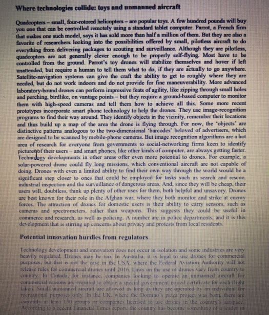 Pizza delivery with unmanned drones In the summer