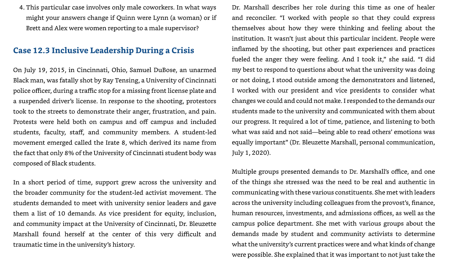 4. This particular case involves only male