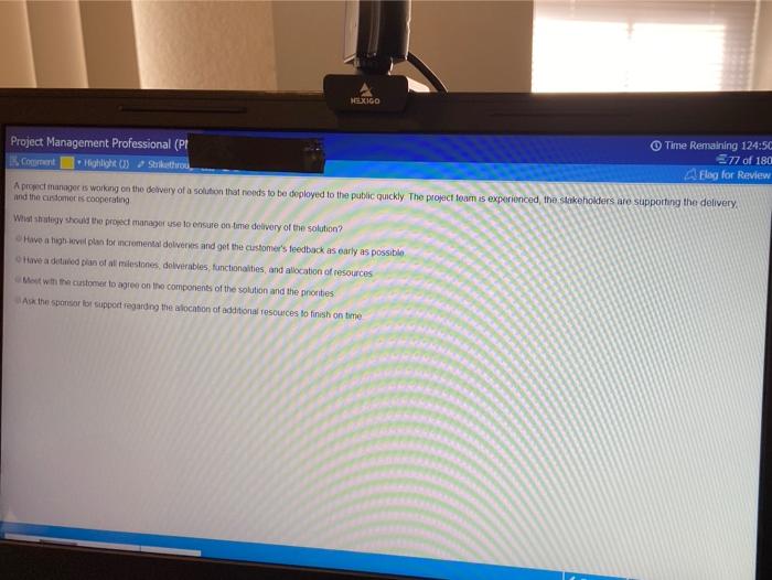MEXIGO Time Remaining 124:50 Project Management