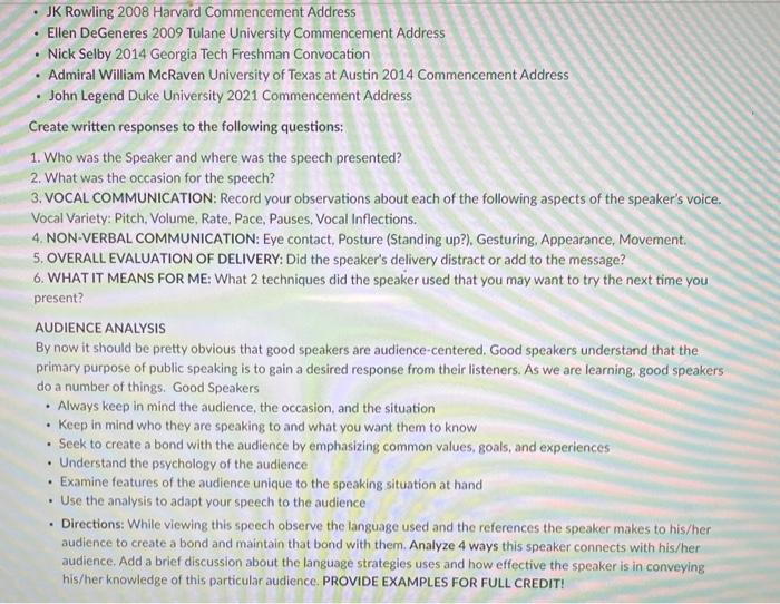 . JK Rowling 2008 Harvard Commencement Address