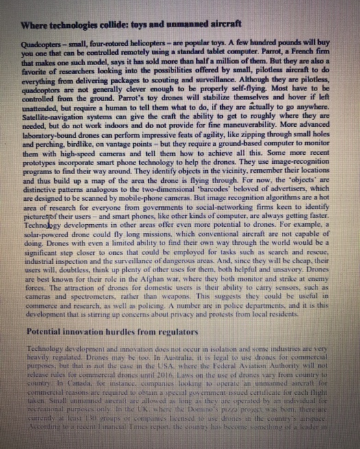 Pizza delivery with unmanned drones In the summer