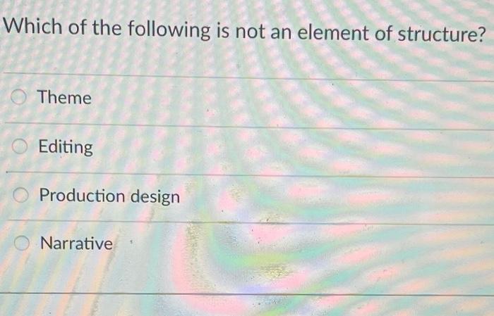 Which of the following is not an element of