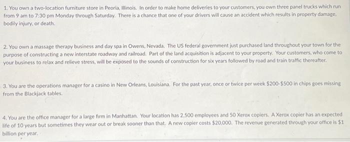 identify the RISK TREATMENTS for each scenario 1.