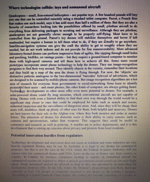 Pizza delivery with unmanned drones In the summer