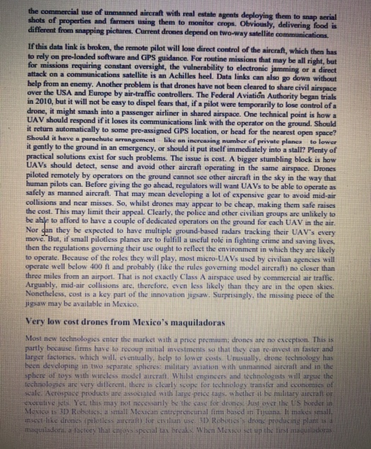 Pizza delivery with unmanned drones In the summer