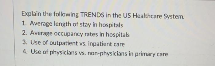 Name 4 reasons why a person may need long term