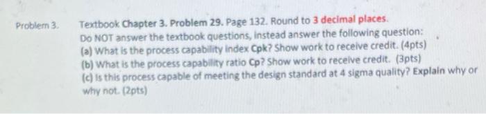 Problem 3. Textbook Chapter 3. Problem 29. Page