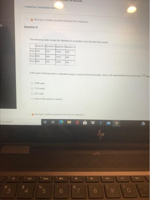 0 Seconds Question Completion St Moving to