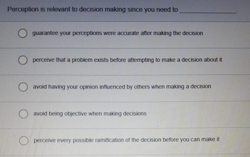 Please help ORGB1135 Better decisions can be made