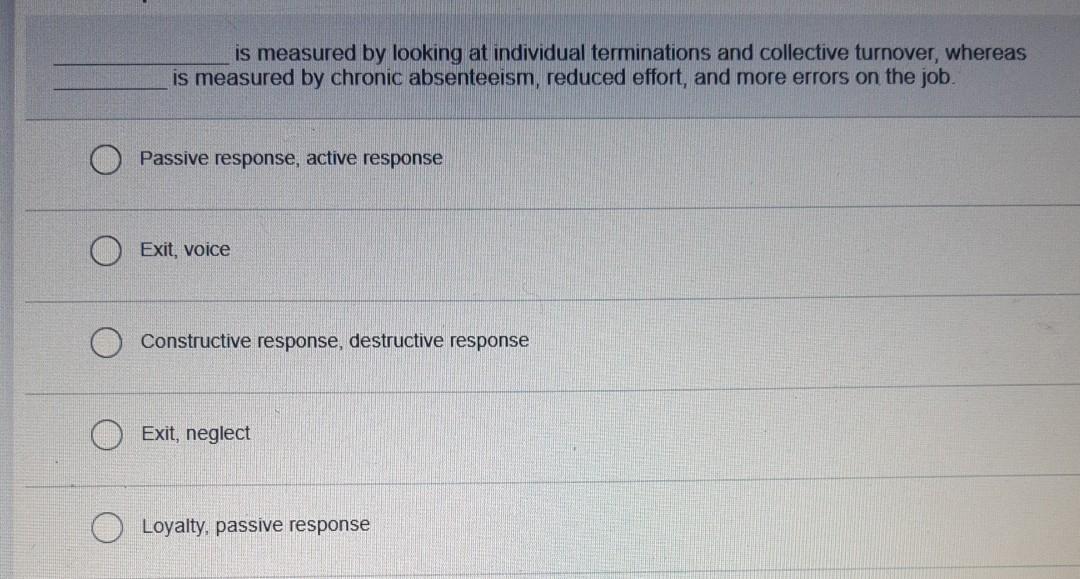 ORGB1135 The response means passively but