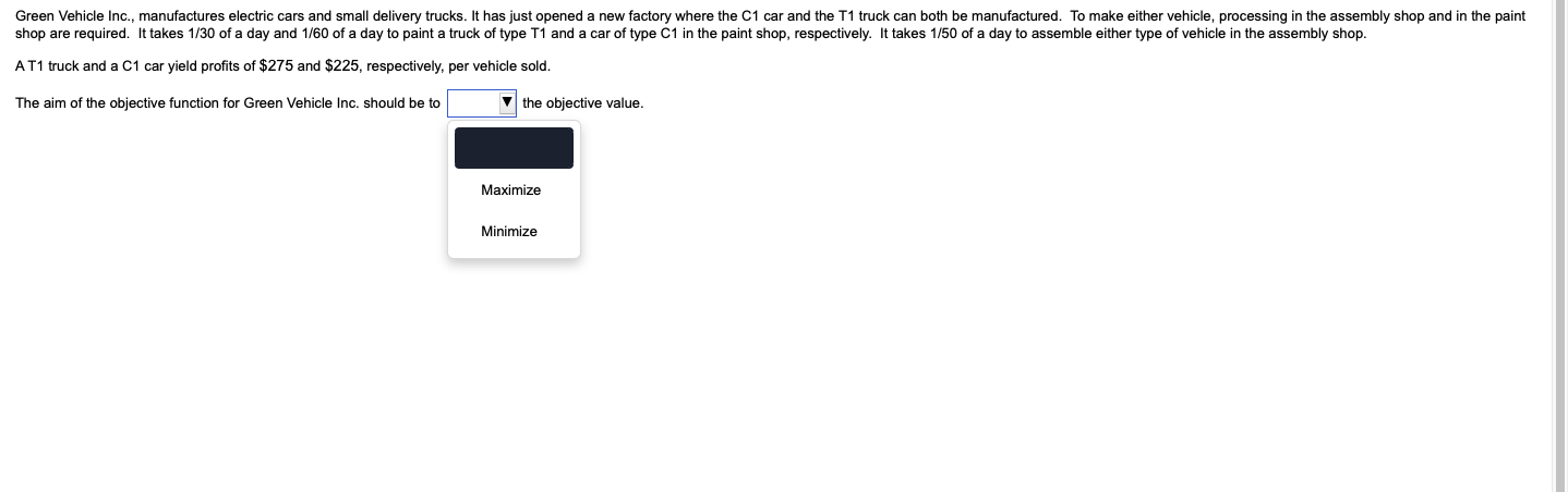 The Attaran Corporation manufactures two