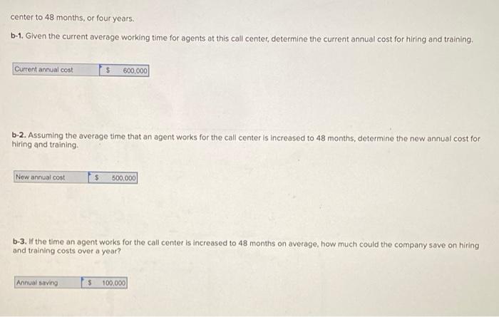 A call center employs 1,400 agents. Every month