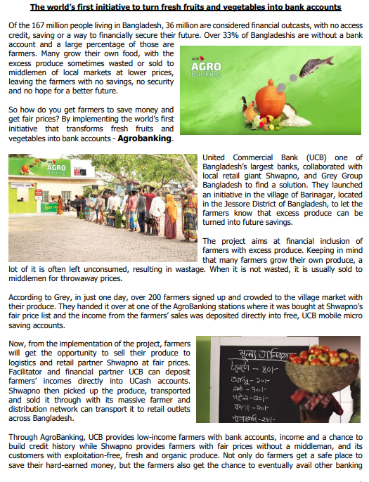 ce AGRO The world's first initiative to turn